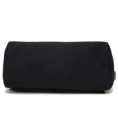 エールバッグジップ50 トワル ブラック シルバー金具 D刻印 ハンドバッグ