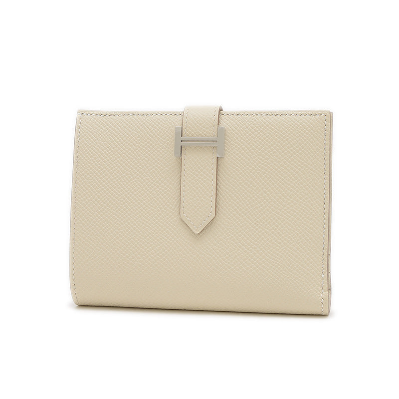 ベアンコンパクト 財布 エプソン クレ シルバー金具 W刻印 二つ折り財布