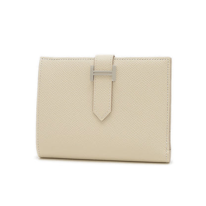 ベアンコンパクト 財布 エプソン クレ シルバー金具 W刻印 二つ折り財布