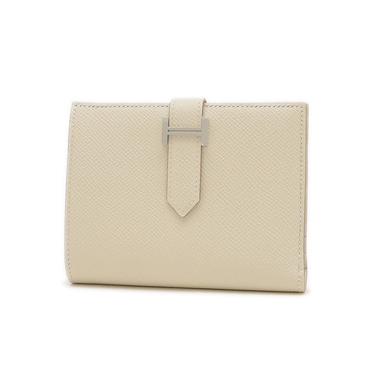 ベアンコンパクト 財布 エプソン クレ シルバー金具 W刻印 二つ折り財布