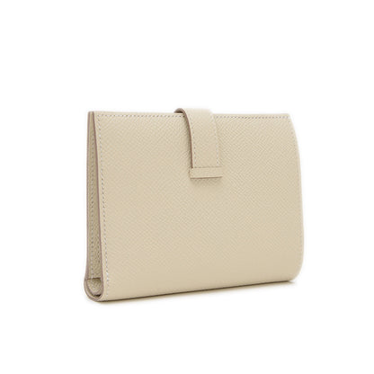 ベアンコンパクト 財布 エプソン クレ シルバー金具 W刻印 二つ折り財布