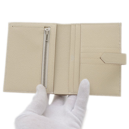 ベアンコンパクト 財布 エプソン クレ シルバー金具 W刻印 二つ折り財布