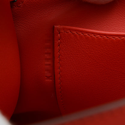 ポシェットケリー スイフト ルージュクー ゴールド金具 K刻印 ハンドバッグ