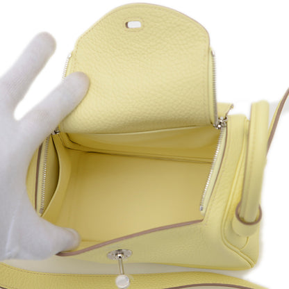 リンディ ミニ トリヨン ジョーヌミルトン シルバー金具 K刻印 ショルダーバッグ