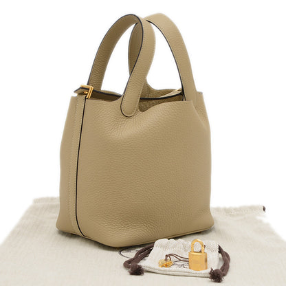 ピコタンロック PM 18 トリヨン トレンチ ゴールド金具 K刻印 ハンドバッグ