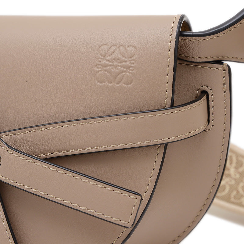 ゲートデュアル ミニ ショルダーバッグ ソフトカーフ/ジャカード サンド A650N46X13 ショルダーバッグ