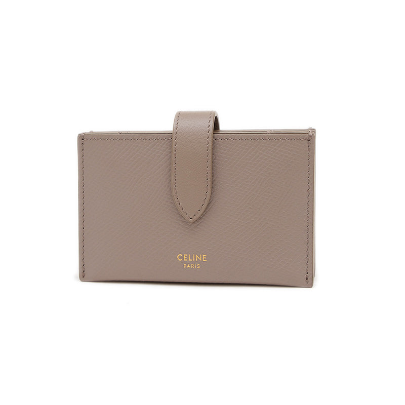 アコーディオン カードホルダー レザー グレー カードケース