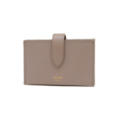 アコーディオン カードホルダー レザー グレー カードケース