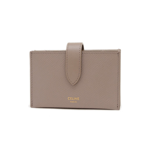 アコーディオン カードホルダー レザー グレー カードケース