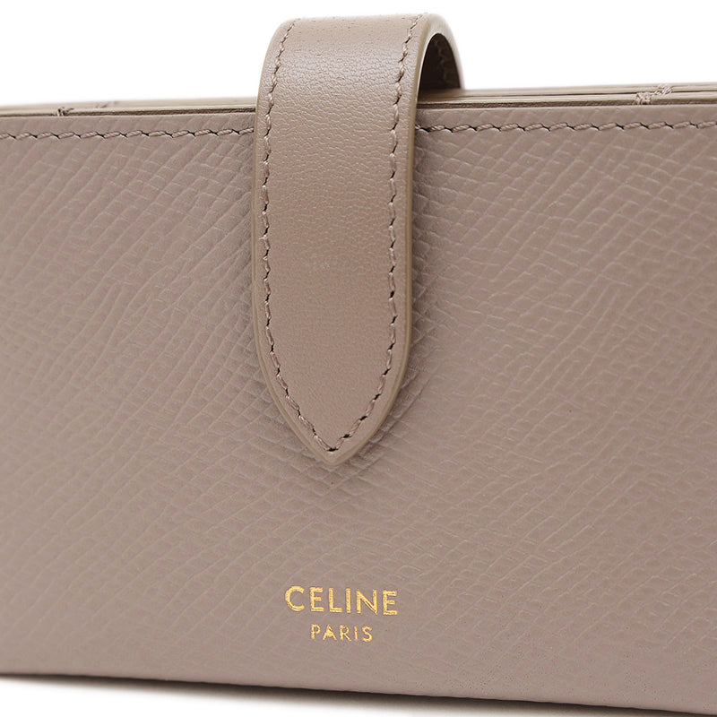 アコーディオン カードホルダー レザー グレー カードケース