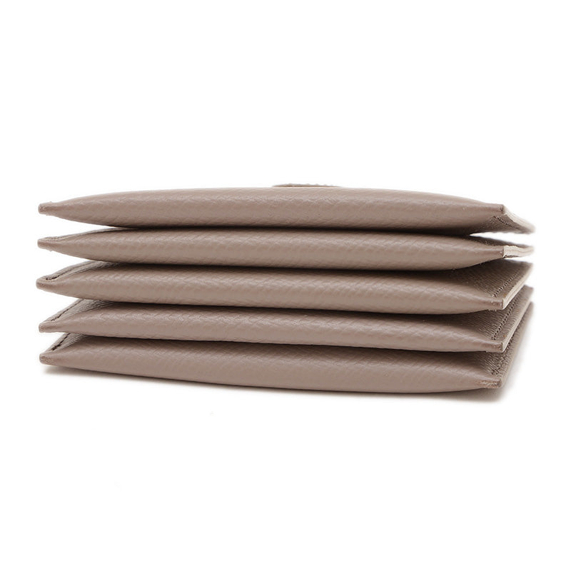 アコーディオン カードホルダー レザー グレー カードケース