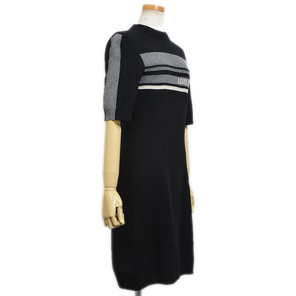ニットワンピース カシミヤ混 ブラック Sサイズ ワンピース