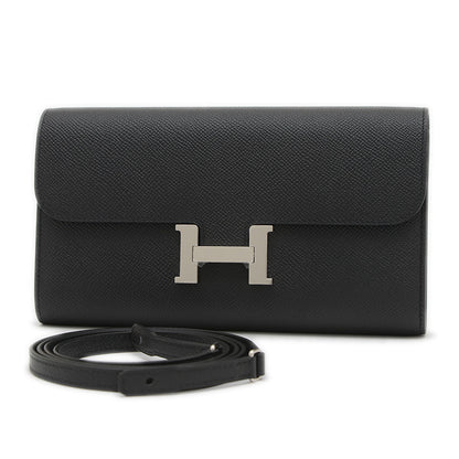 コンスタンストゥーゴー エプソン ブラック シルバー金具 K刻印 長財布