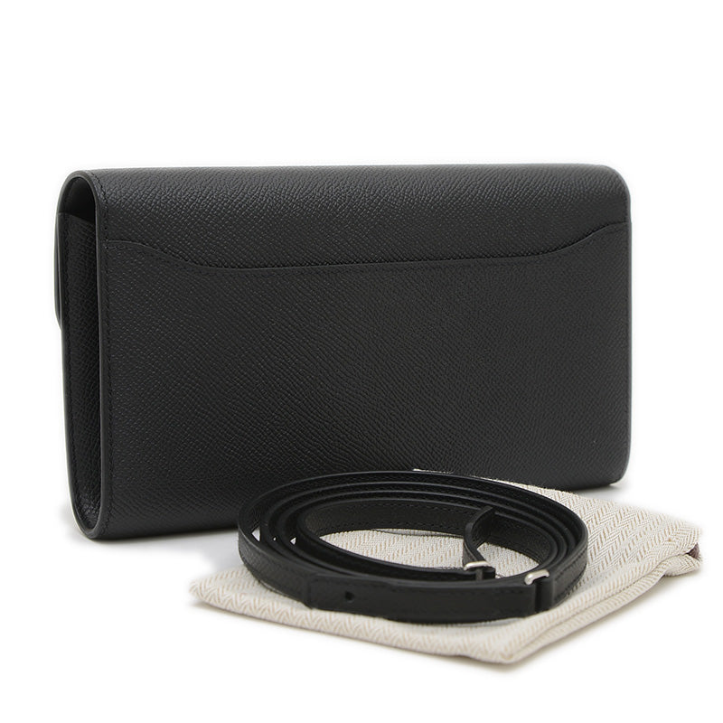 コンスタンストゥーゴー エプソン ブラック シルバー金具 K刻印 長財布