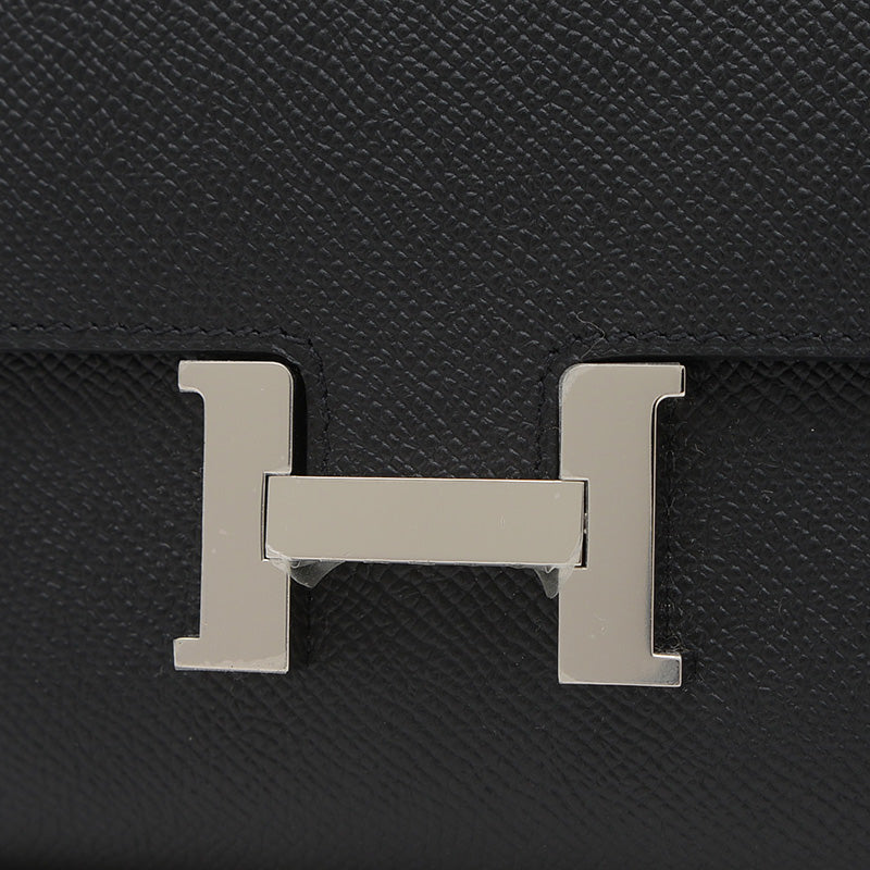 コンスタンストゥーゴー エプソン ブラック シルバー金具 K刻印 長財布