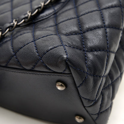 トップハンドル 2WAYバッグ キャビアスキン ネイビー A92992 ショルダーバッグ