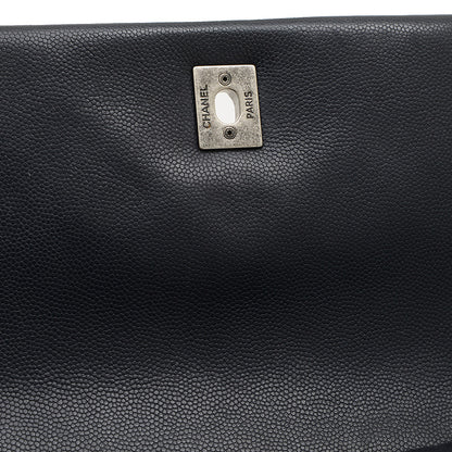 トップハンドル 2WAYバッグ キャビアスキン ネイビー A92992 ショルダーバッグ