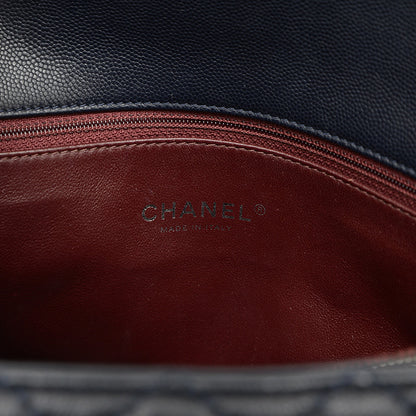 トップハンドル 2WAYバッグ キャビアスキン ネイビー A92992 ショルダーバッグ