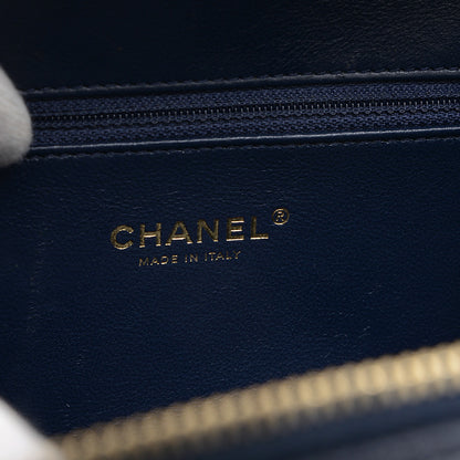 CCフィリグリー チェーンショルダー キャビアスキン ネイビー A93344 ショルダーバッグ