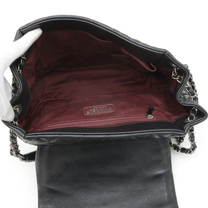 ココマーク チェーンショルダーバッグ レザー ブラック シルバー金具 ショルダーバッグ