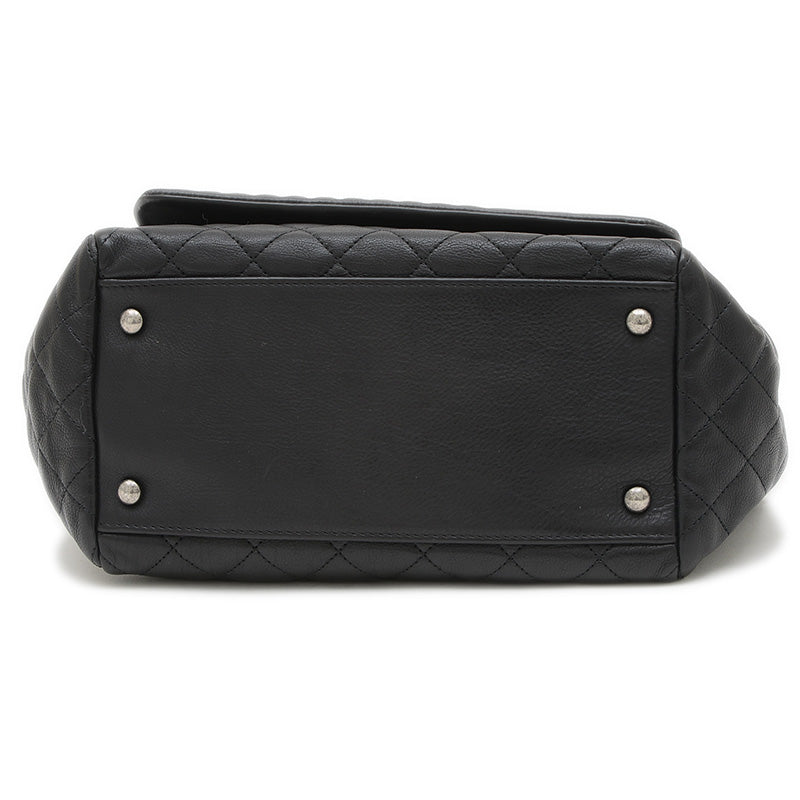 ココマーク チェーンショルダーバッグ レザー ブラック シルバー金具 ショルダーバッグ