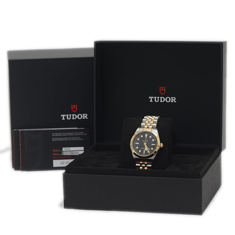 ブラックベイ 36 S&G 黒文字盤 79643 SS/YG メンズ オートマ 腕時計