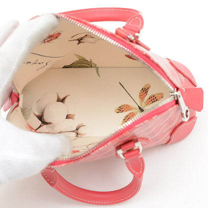 ヴァンドーム ナノ 2Way ハンドバッグ ポーチ レザー レッド ハンドバッグ