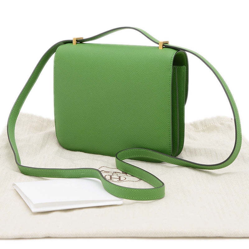 コンスタンス ミニ 18 ミロワール エプソン ヴェールユッカ ゴールド金具 W刻印 ショルダーバッグ