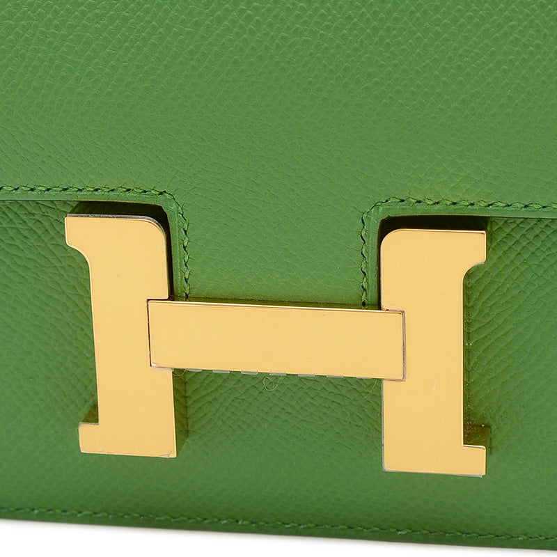 コンスタンス ミニ 18 ミロワール エプソン ヴェールユッカ ゴールド金具 W刻印 ショルダーバッグ