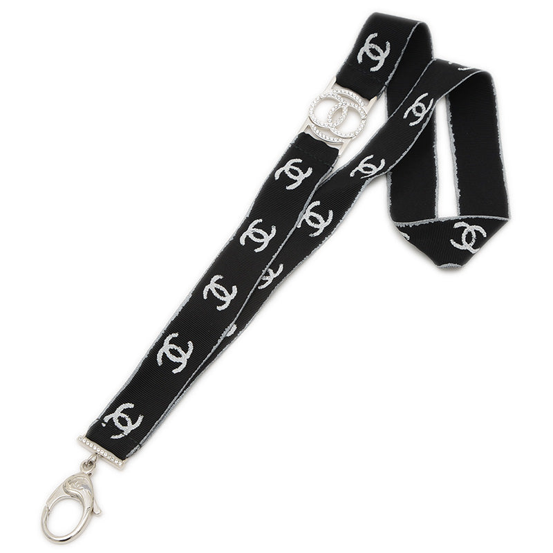 データセンター ココマーク ネックストラップ ナイロン/ラインストーン ブラック B17S その他小物