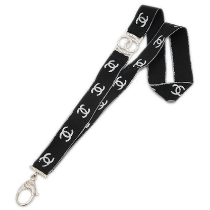 データセンター ココマーク ネックストラップ ナイロン/ラインストーン ブラック B17S その他小物