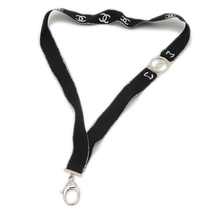 データセンター ココマーク ネックストラップ ナイロン/ラインストーン ブラック B17S その他小物