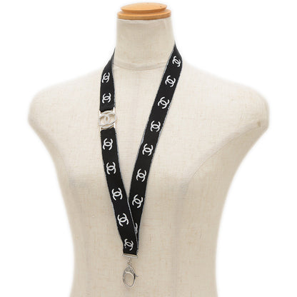 データセンター ココマーク ネックストラップ ナイロン/ラインストーン ブラック B17S その他小物