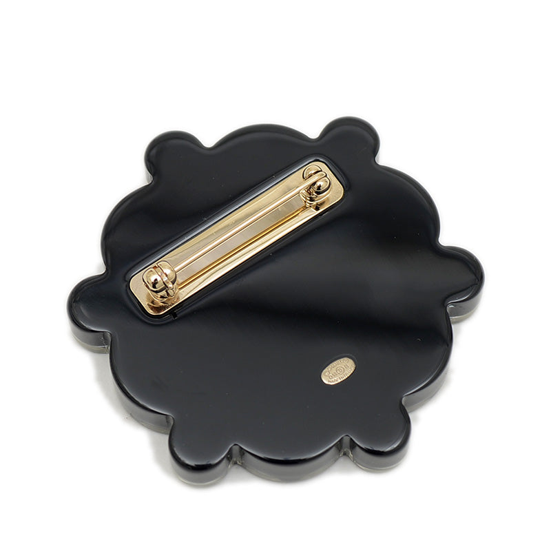 ココネージュ ブローチ プラスチック/イミテーションパール ブラック D18B ブローチ