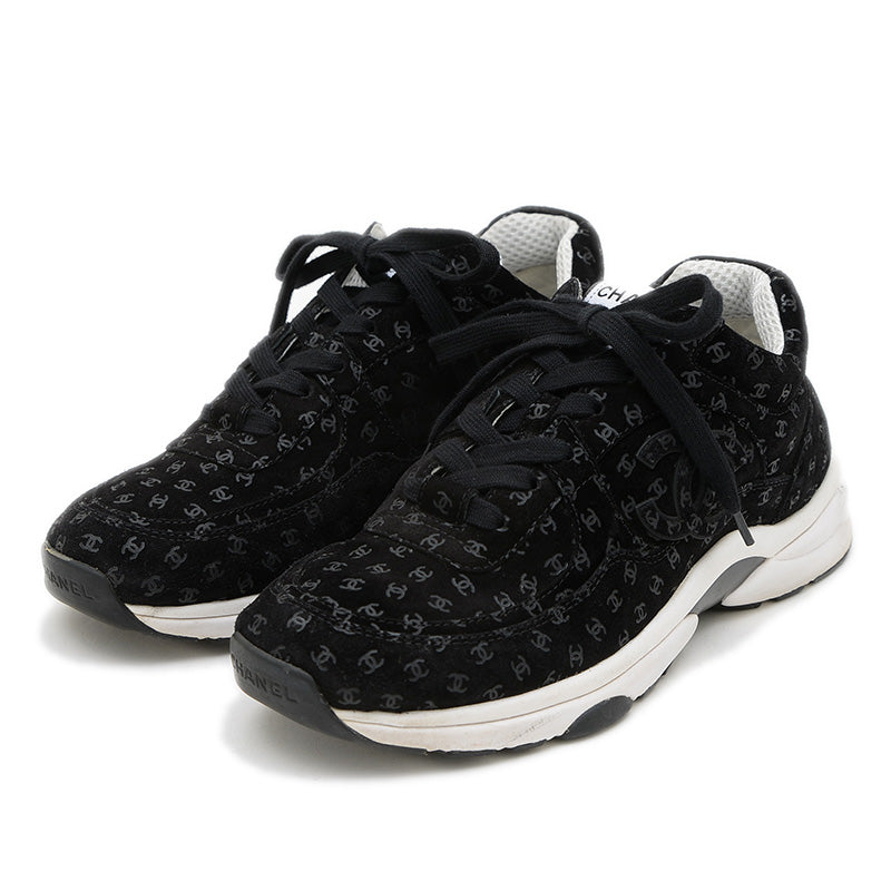 ココマーク スニーカー スエード ブラック #39 G39230 スニーカー