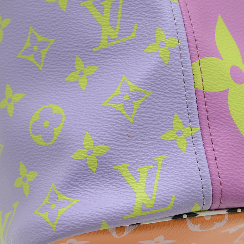 モノグラムジャイアント ネヴァーフルMM ピンク/ライラック M44588 トートバッグ