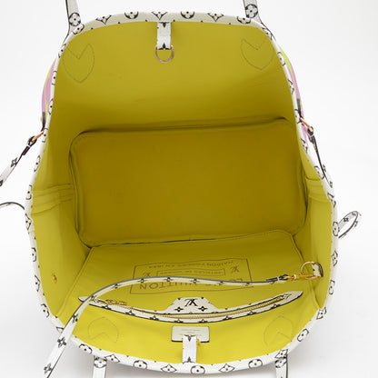 モノグラムジャイアント ネヴァーフルMM ピンク/ライラック M44588 トートバッグ