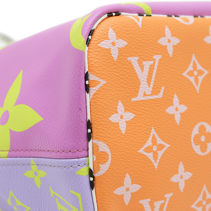 モノグラムジャイアント ネヴァーフルMM ピンク/ライラック M44588 トートバッグ