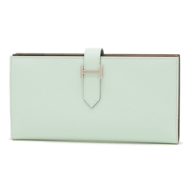 ベアンスフレ エプソン ヴェールペパーミント シルバー金具 K刻印 長財布