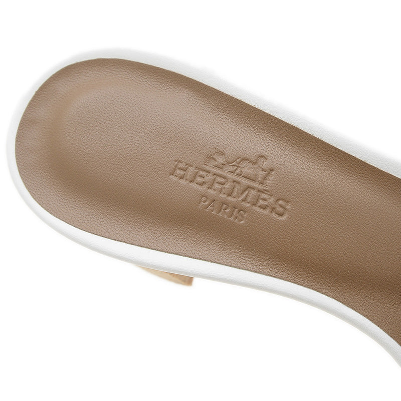 オアジス サンダル レザー ホワイト レディース 35サイズ サンダル