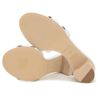 オアジス サンダル レザー ホワイト レディース 35サイズ サンダル