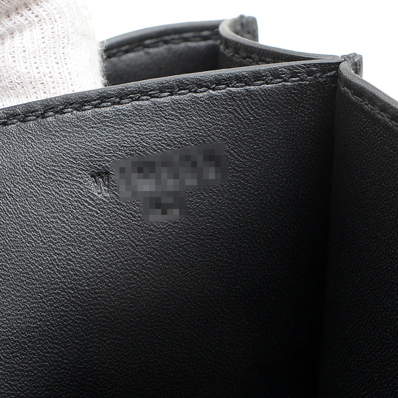 コンスタンスミニ 18 ミロワール エプソンン ブラック ローズゴールド金具 W刻印 ショルダーバッグ