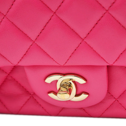 ミニマトラッセ 20 チェーンショルダー ラムスキン ピンク A69900 ショルダーバッグ