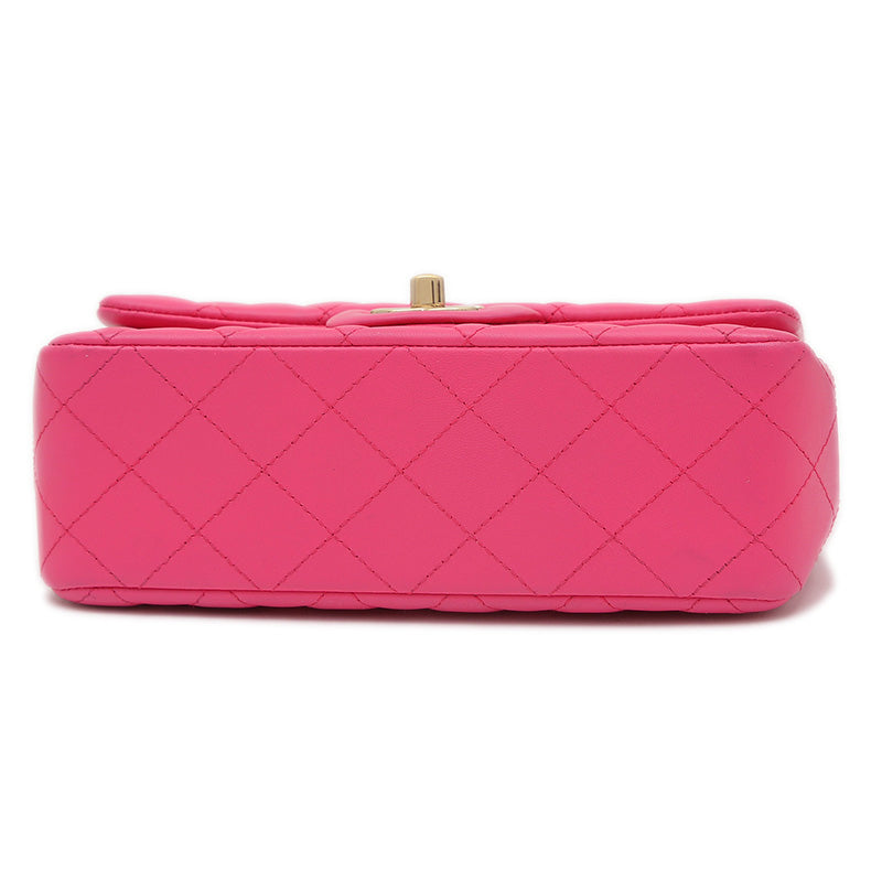 ミニマトラッセ 20 チェーンショルダー ラムスキン ピンク A69900 ショルダーバッグ