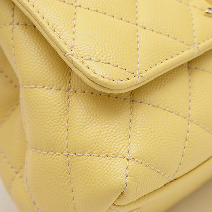 ココハンドル XXS 2WAYバッグ キャビア イエロー AS2215 ハンドバッグ