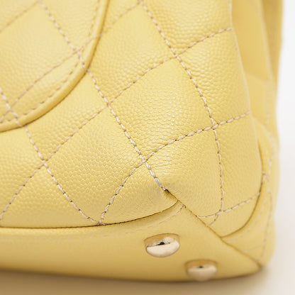 ココハンドル XXS 2WAYバッグ キャビア イエロー AS2215 ハンドバッグ