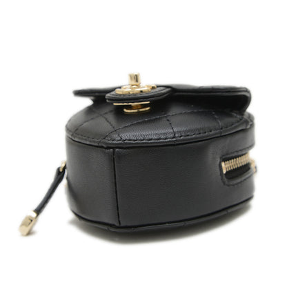 マトラッセ ハートシェイプ チェーンショルダー コインケース ブラック AP2783 コインケース