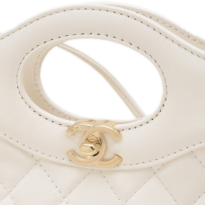 シャネル31 ミニ ショッピングバッグ レザー ホワイト AS4133 ショルダーバッグ