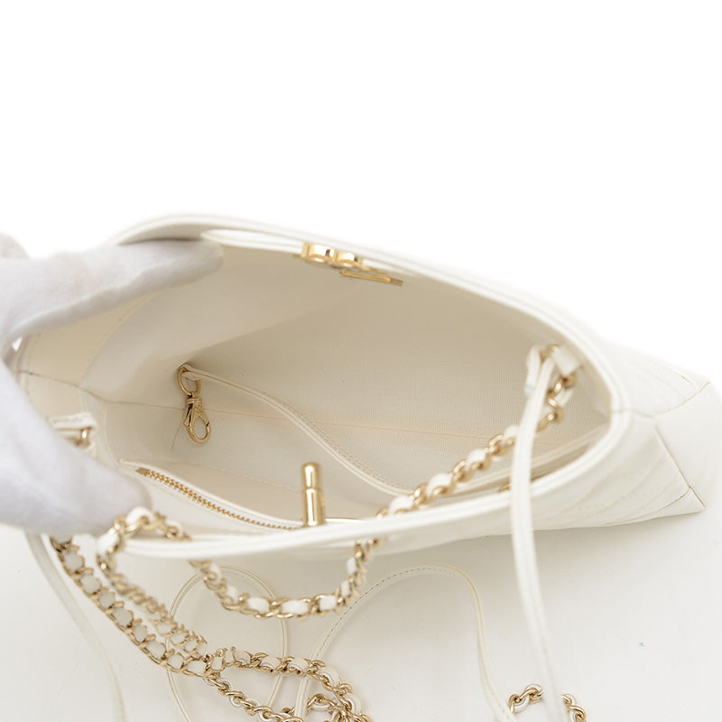 シャネル31 ミニ ショッピングバッグ レザー ホワイト AS4133 ショルダーバッグ