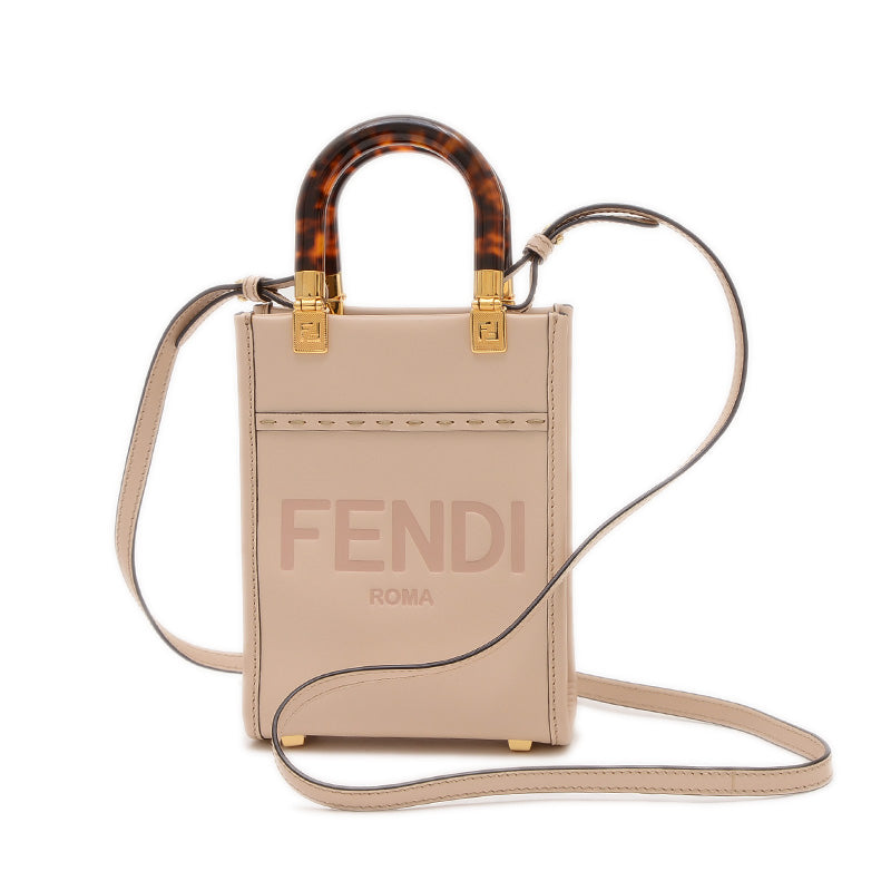 サンシャイン ショッパーミニ 2WAYバッグ レザー ベージュ 8BS051 ハンドバッグ